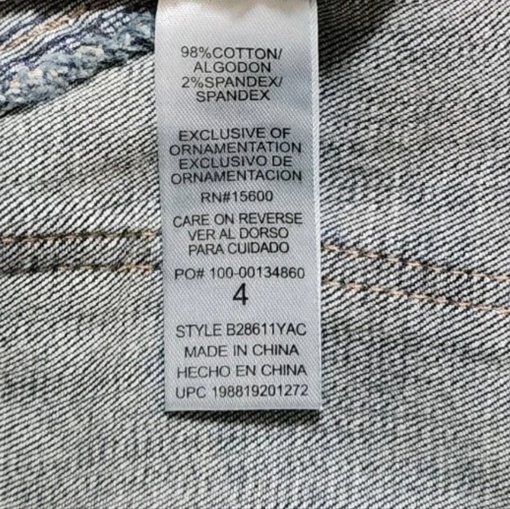 Democracy Utility Cargo Jeans Straight Leg Cuffed Hem High-rise Ab Solution 4 - Picture 12 of 12